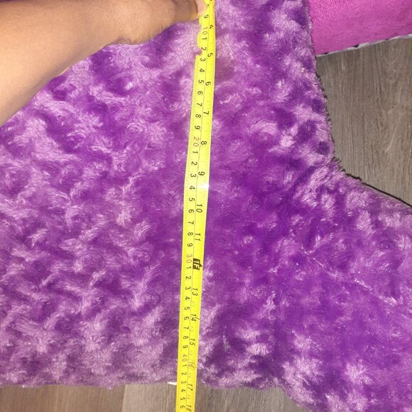 Purple/White Aztec Design Body Pillow & Purple Plush Poodle Bed Rest Pillow - Picture 5 of 13